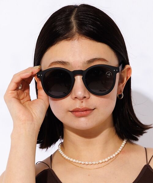 Rouge vif la cle / ルージュ・ヴィフ ラクレ サングラス・メガネ | 【IZIPIZI】サングラス / UVカット / 大きめ / ビッグフレーム /（ブラック）