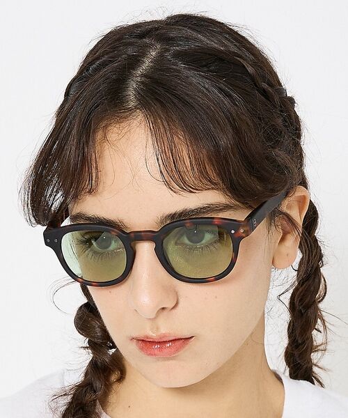 Rouge vif la cle / ルージュ・ヴィフ ラクレ サングラス・メガネ | 【IZIPIZI】サングラス / LIGHTCOLOR / ボストン / ウェリ（ブラウン）