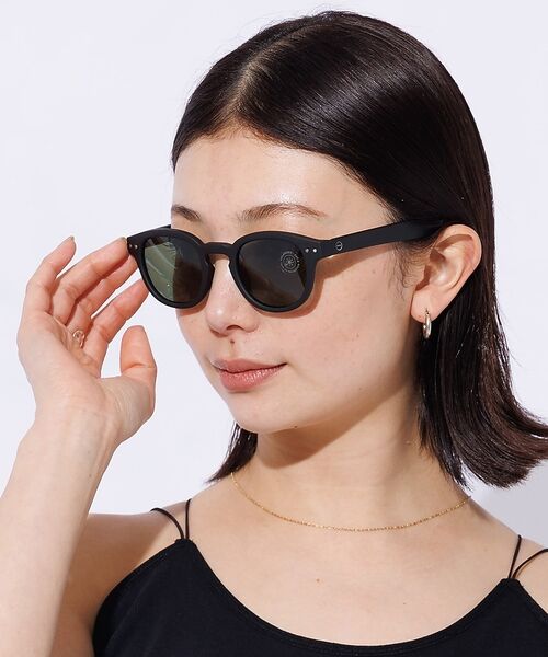 Rouge vif la cle / ルージュ・ヴィフ ラクレ サングラス・メガネ | 【IZIPIZI】偏光サングラス / ボストン / ウェリントン / UVカット（ブラック）