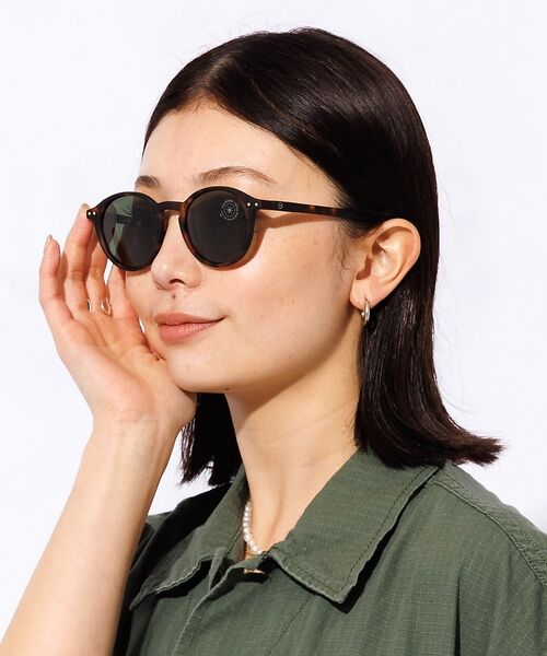 Rouge vif la cle / ルージュ・ヴィフ ラクレ サングラス・メガネ | 【IZIPIZI】偏光サングラス / ボストン / UVカット / #D【予約】（ブラウン系その他1）