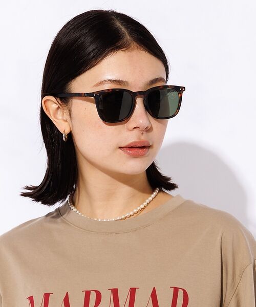 Rouge vif la cle / ルージュ・ヴィフ ラクレ サングラス・メガネ | 【IZIPIZI】偏光サングラス / ウェリントン / UVカット / #E【予 | 詳細2