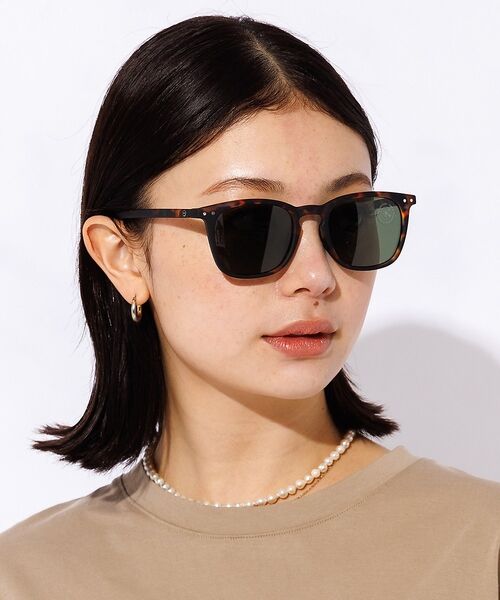 Rouge vif la cle / ルージュ・ヴィフ ラクレ サングラス・メガネ | 【IZIPIZI】偏光サングラス / ウェリントン / UVカット / #E【予（ブラウン系その他1）