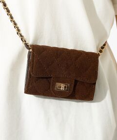 Rouge vif la cle / ルージュ・ヴィフ ラクレ カードケース・名刺入れ・定期入れ | 【VELETTO/ヴェレット】スエードキルティングカードケース/チェーンストラッ