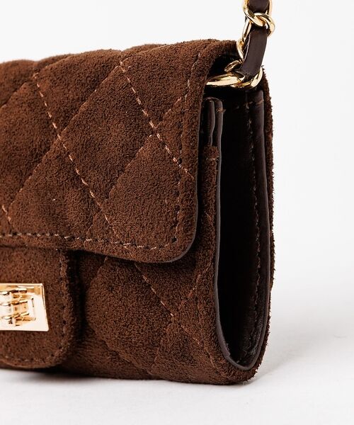 Rouge vif la cle / ルージュ・ヴィフ ラクレ カードケース・名刺入れ・定期入れ | 【VELETTO/ヴェレット】スエードキルティングカードケース/チェーンストラッ | 詳細17