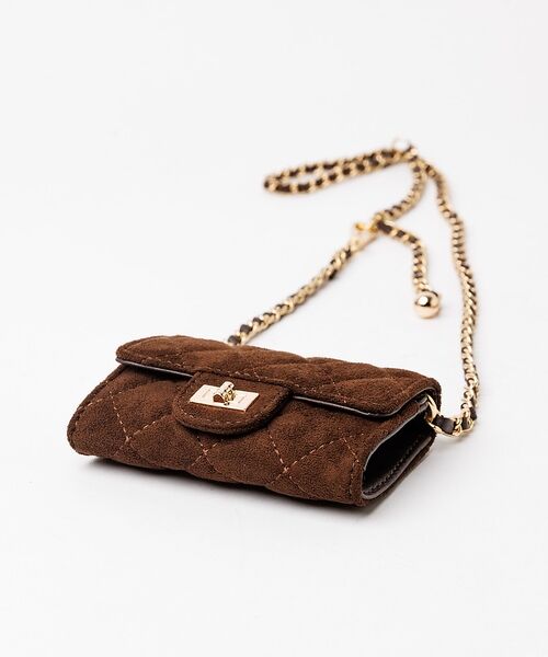 Rouge vif la cle / ルージュ・ヴィフ ラクレ カードケース・名刺入れ・定期入れ | 【VELETTO/ヴェレット】スエードキルティングカードケース/チェーンストラッ | 詳細19