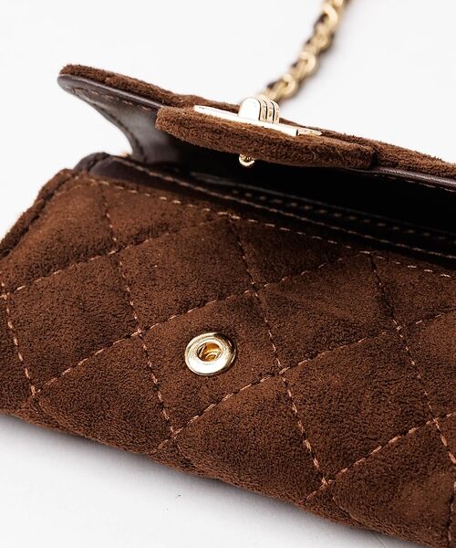 Rouge vif la cle / ルージュ・ヴィフ ラクレ カードケース・名刺入れ・定期入れ | 【VELETTO/ヴェレット】スエードキルティングカードケース/チェーンストラッ | 詳細20