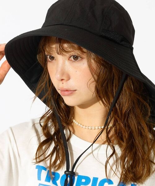 Rouge vif la cle / ルージュ・ヴィフ ラクレ ハット | 【RUBEN/ルーベン】サンシェード サファリハット/SHADE SAFARI（ブラック）