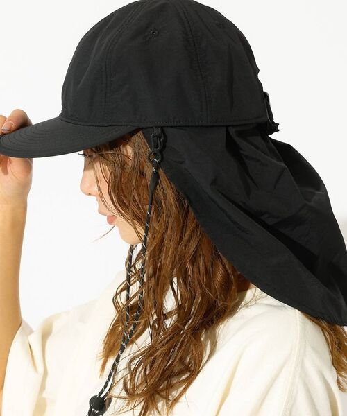 Rouge vif la cle / ルージュ・ヴィフ ラクレ ハット | 【RUBEN/ルーベン】ナイロンサンシェードキャップ/NYLON SHADE C（ブラック）