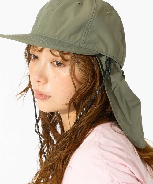Rouge vif la cle / ルージュ・ヴィフ ラクレ ハット | 【RUBEN/ルーベン】ナイロンサンシェードキャップ/NYLON SHADE C（カーキ）
