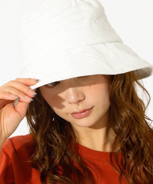 Rouge vif la cle / ルージュ・ヴィフ ラクレ ハット | 【Ruben/ルーベン】ゼブラハット/ZEBRA PATERN HAT/RUS-（オフホワイト）