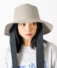 Rouge vif la cle / ルージュ・ヴィフ ラクレ ハット | 【Ruben/ルーベン】リボン付き麦わらハット/RUS-8309【WEB限定】