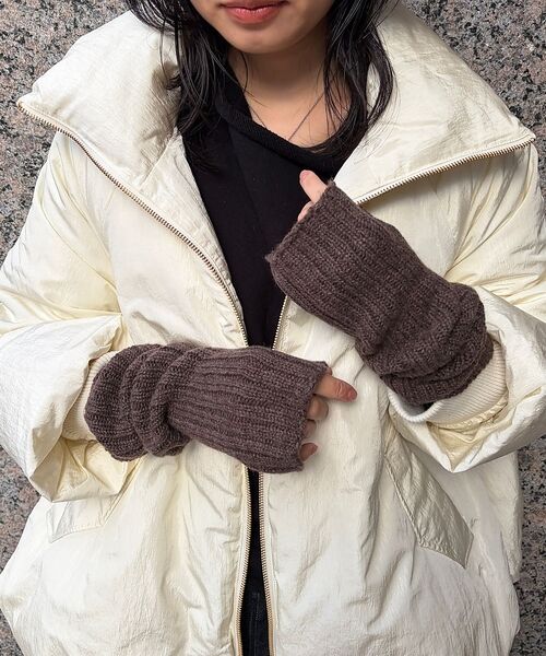 Rouge vif la cle / ルージュ・ヴィフ ラクレ 手袋 | 【WILLIAM BRUNTON/ウィリアム ブラントン】リブロングリストウォー（モカ）