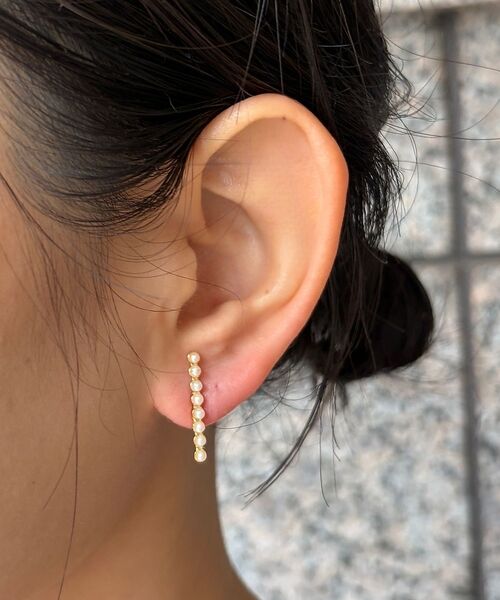 Rouge vif la cle / ルージュ・ヴィフ ラクレ ピアス・イヤリング | 【Caline Paris/カリーヌパリ 】vintage 8連パールピアス/両 | 詳細1