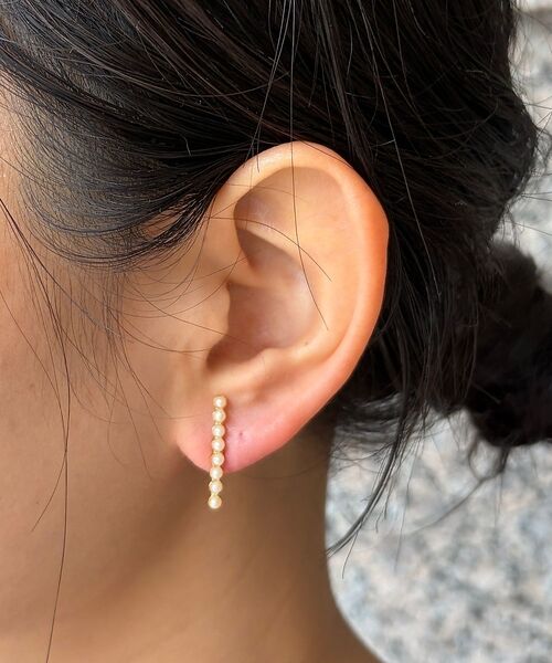 Rouge vif la cle / ルージュ・ヴィフ ラクレ ピアス・イヤリング | 【Caline Paris/カリーヌパリ 】vintage 8連パールピアス/両（ゴールド）