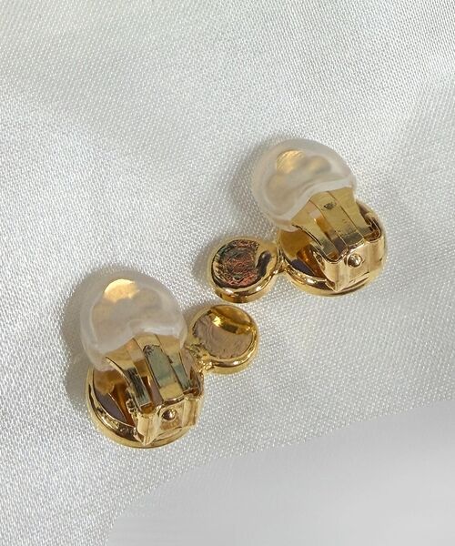 Rouge vif la cle / ルージュ・ヴィフ ラクレ ピアス・イヤリング | 【Caline Paris/カリーヌパリ 】2連パールイヤリング/両耳 | 詳細5