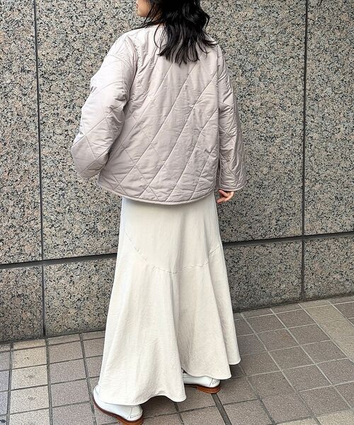 Rouge vif la cle / ルージュ・ヴィフ ラクレ ブルゾン | リバーシブルパネトレーションファーキルトブルゾン | 詳細10