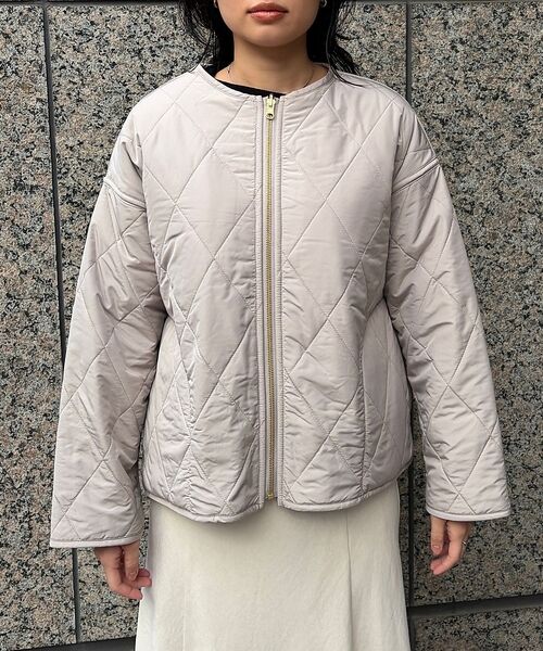 Rouge vif la cle / ルージュ・ヴィフ ラクレ ブルゾン | リバーシブルパネトレーションファーキルトブルゾン | 詳細12