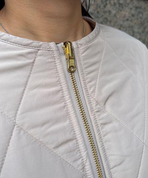 Rouge vif la cle / ルージュ・ヴィフ ラクレ ブルゾン | リバーシブルパネトレーションファーキルトブルゾン | 詳細15