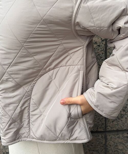 Rouge vif la cle / ルージュ・ヴィフ ラクレ ブルゾン | リバーシブルパネトレーションファーキルトブルゾン | 詳細16