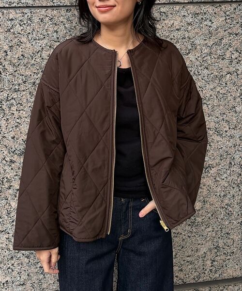 Rouge vif la cle / ルージュ・ヴィフ ラクレ ブルゾン | リバーシブルパネトレーションファーキルトブルゾン | 詳細19