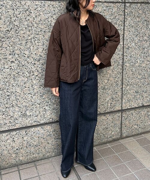 Rouge vif la cle / ルージュ・ヴィフ ラクレ ブルゾン | リバーシブルパネトレーションファーキルトブルゾン | 詳細28