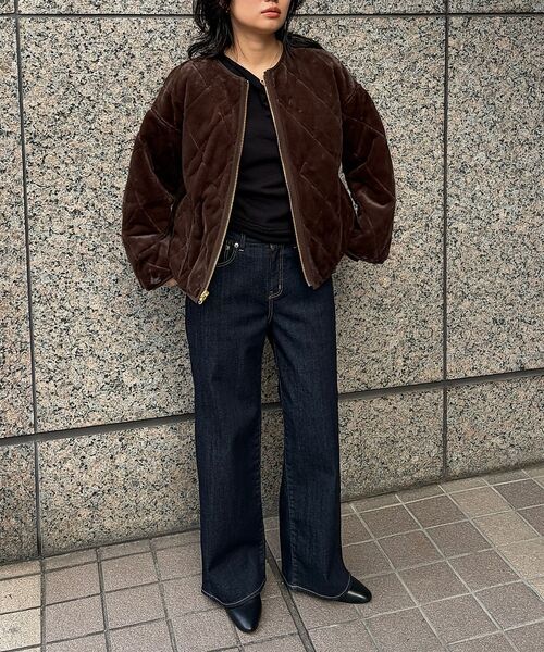 Rouge vif la cle / ルージュ・ヴィフ ラクレ ブルゾン | リバーシブルパネトレーションファーキルトブルゾン | 詳細29