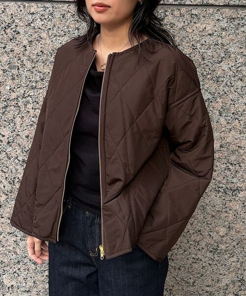 Rouge vif la cle / ルージュ・ヴィフ ラクレ ブルゾン | リバーシブルパネトレーションファーキルトブルゾン | 詳細20