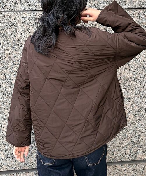 Rouge vif la cle / ルージュ・ヴィフ ラクレ ブルゾン | リバーシブルパネトレーションファーキルトブルゾン | 詳細21