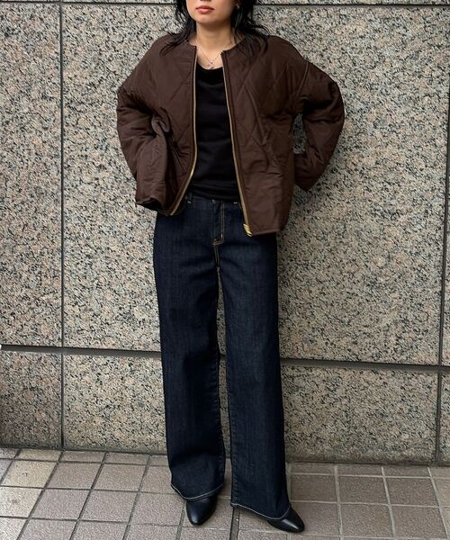 Rouge vif la cle / ルージュ・ヴィフ ラクレ ブルゾン | リバーシブルパネトレーションファーキルトブルゾン | 詳細26