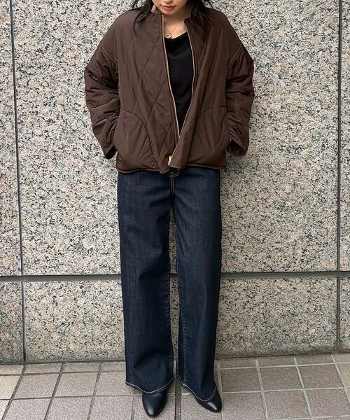 Rouge vif la cle / ルージュ・ヴィフ ラクレ ブルゾン | リバーシブルパネトレーションファーキルトブルゾン | 詳細27