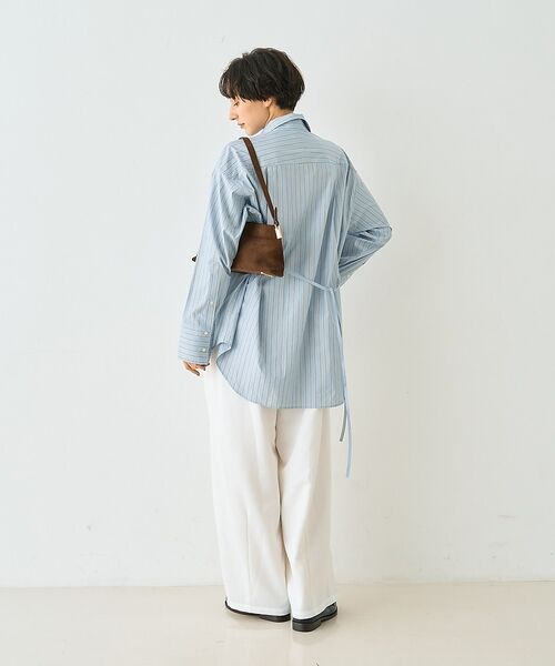 Rouge vif la cle / ルージュ・ヴィフ ラクレ シャツ・ブラウス | ストライプメンズライクコットンシャツ【予約】 | 詳細10