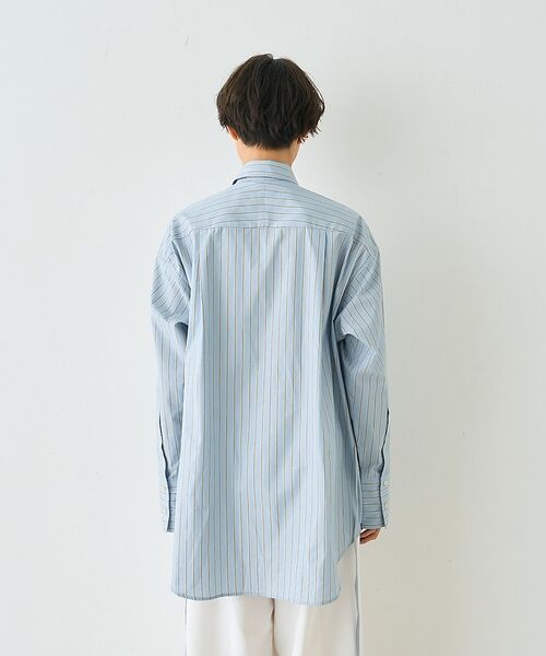 Rouge vif la cle / ルージュ・ヴィフ ラクレ シャツ・ブラウス | ストライプメンズライクコットンシャツ【予約】 | 詳細13