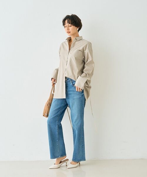 Rouge vif la cle / ルージュ・ヴィフ ラクレ シャツ・ブラウス | ストライプメンズライクコットンシャツ【予約】 | 詳細29