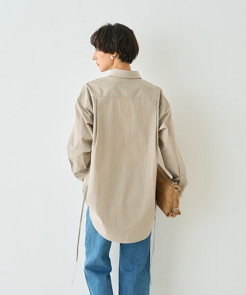 Rouge vif la cle / ルージュ・ヴィフ ラクレ シャツ・ブラウス | ストライプメンズライクコットンシャツ【予約】 | 詳細24