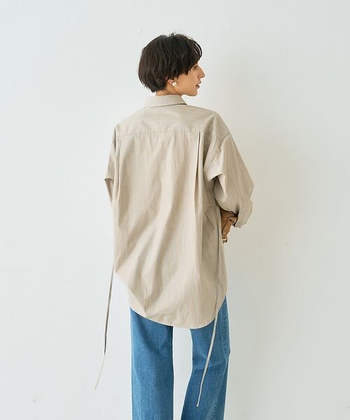 Rouge vif la cle / ルージュ・ヴィフ ラクレ シャツ・ブラウス | ストライプメンズライクコットンシャツ【予約】 | 詳細25