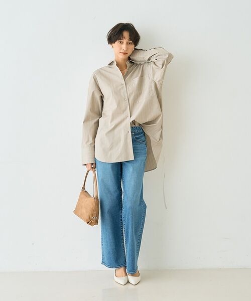 Rouge vif la cle / ルージュ・ヴィフ ラクレ シャツ・ブラウス | ストライプメンズライクコットンシャツ【予約】 | 詳細27