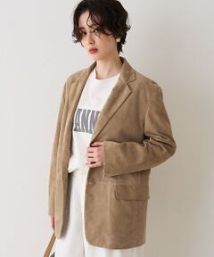 Rouge vif la cle / ルージュ・ヴィフ ラクレ テーラードジャケット | ゴートスエードシングルジャケット【予約】