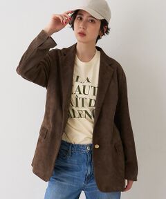 Rouge vif la cle / ルージュ・ヴィフ ラクレ テーラードジャケット | ゴートスエードシングルジャケット【予約】