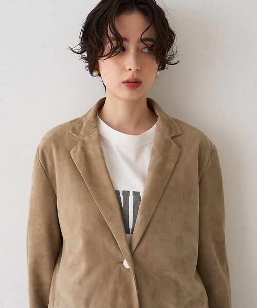 Rouge vif la cle / ルージュ・ヴィフ ラクレ テーラードジャケット | ゴートスエードシングルジャケット【予約】 | 詳細16