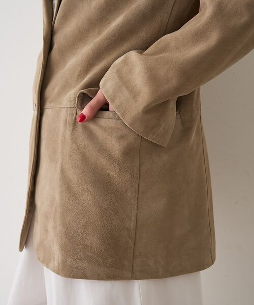 Rouge vif la cle / ルージュ・ヴィフ ラクレ テーラードジャケット | ゴートスエードシングルジャケット【予約】 | 詳細20