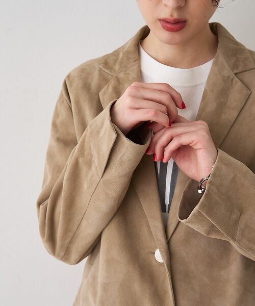 Rouge vif la cle / ルージュ・ヴィフ ラクレ テーラードジャケット | ゴートスエードシングルジャケット【予約】 | 詳細21