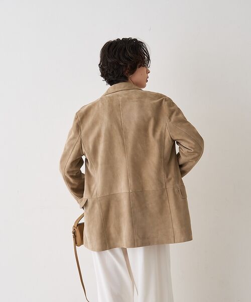 Rouge vif la cle / ルージュ・ヴィフ ラクレ テーラードジャケット | ゴートスエードシングルジャケット【予約】 | 詳細5