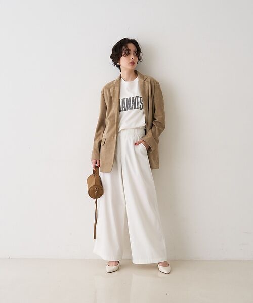 Rouge vif la cle / ルージュ・ヴィフ ラクレ テーラードジャケット | ゴートスエードシングルジャケット【予約】 | 詳細7