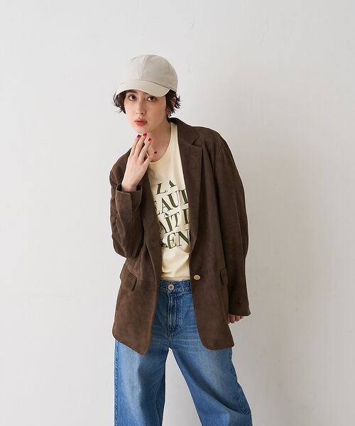 Rouge vif la cle / ルージュ・ヴィフ ラクレ テーラードジャケット | ゴートスエードシングルジャケット【予約】 | 詳細23