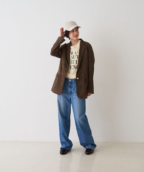 Rouge vif la cle / ルージュ・ヴィフ ラクレ テーラードジャケット | ゴートスエードシングルジャケット【予約】 | 詳細30