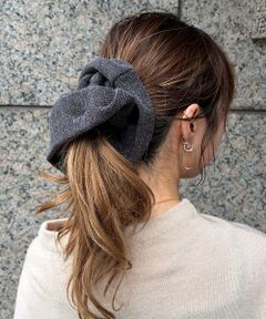 Rouge vif la cle / ルージュ・ヴィフ ラクレ ヘアアクセサリー | 【heyep／ヘイップ】ニットロゴシュシュ KNIT LOGO SCRUNCHI