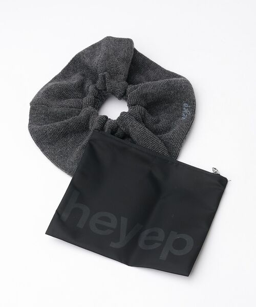 Rouge vif la cle / ルージュ・ヴィフ ラクレ ヘアアクセサリー | 【heyep／ヘイップ】ニットロゴシュシュ KNIT LOGO SCRUNCHI | 詳細6