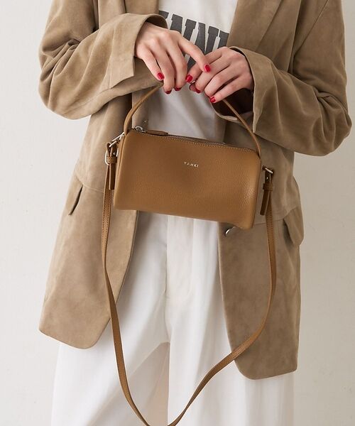 Rouge vif la cle / ルージュ・ヴィフ ラクレ ショルダーバッグ | 【YAHKI/ヤーキ】SHRINK W FACE 2way ショルダーバッグ【予（ダークオレンジ）