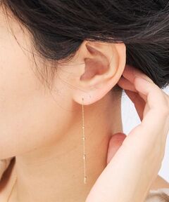 Rouge vif la cle / ルージュ・ヴィフ ラクレ ピアス・イヤリング | 【MARIHA/マリハ】時の砂 チェーンピアス S / K18YG