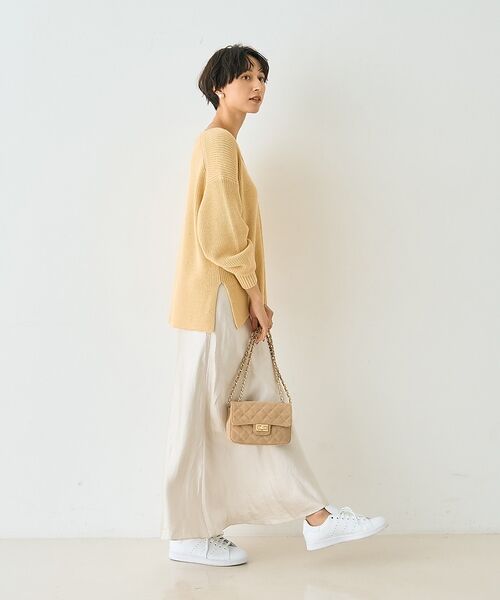 Rouge vif la cle / ルージュ・ヴィフ ラクレ ニット・セーター | 片畦ハートVネックコットンプルオーバーニット【予約】 | 詳細8